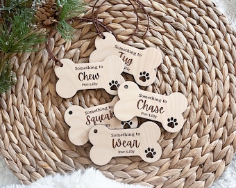 Personalized Pet Christmas Gift: Dog Stocking Tags