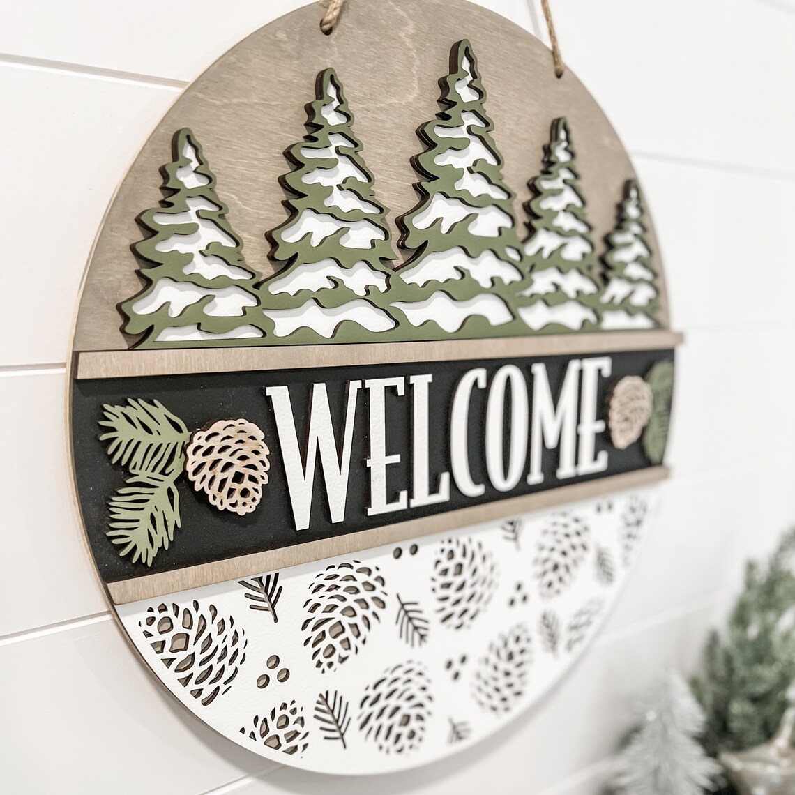 Winter Door Hanger Winter Door Sign Winter Door Decor Etsy