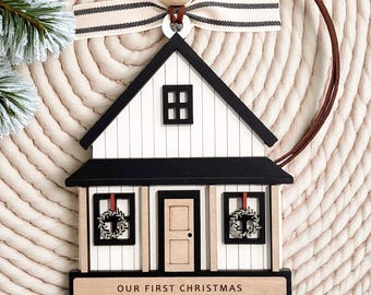 New Home Personalized Family Christmas Ornament