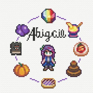 Stardew Valley Cross Stitch-Abigail
