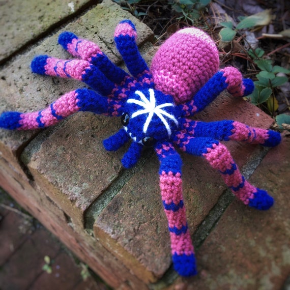 Plush Spider Tarantula Polychromatic Earth Tiger - Etsy Plush Spider Tarantula Polychromatic Earth Tiger - Etsy
