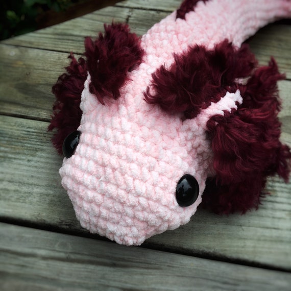 GIANT Axolotl Amigurumi Plush Dappled Pink - Etsy