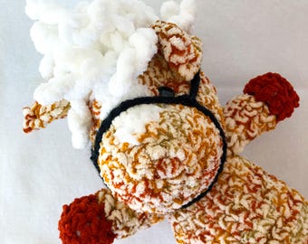 Crocheted Horse Plushie, Adventure Buddy Stuffed Animal, Cozy Snuggler Toy