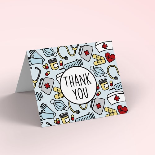 Printable Appreciation Card Printable Thank You Card Nurse - Etsy