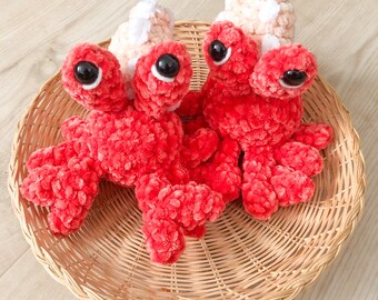 Hand Crocheted Hermit Crab Plush | Ocean Animal Stuffed Toy, Coastal Decor