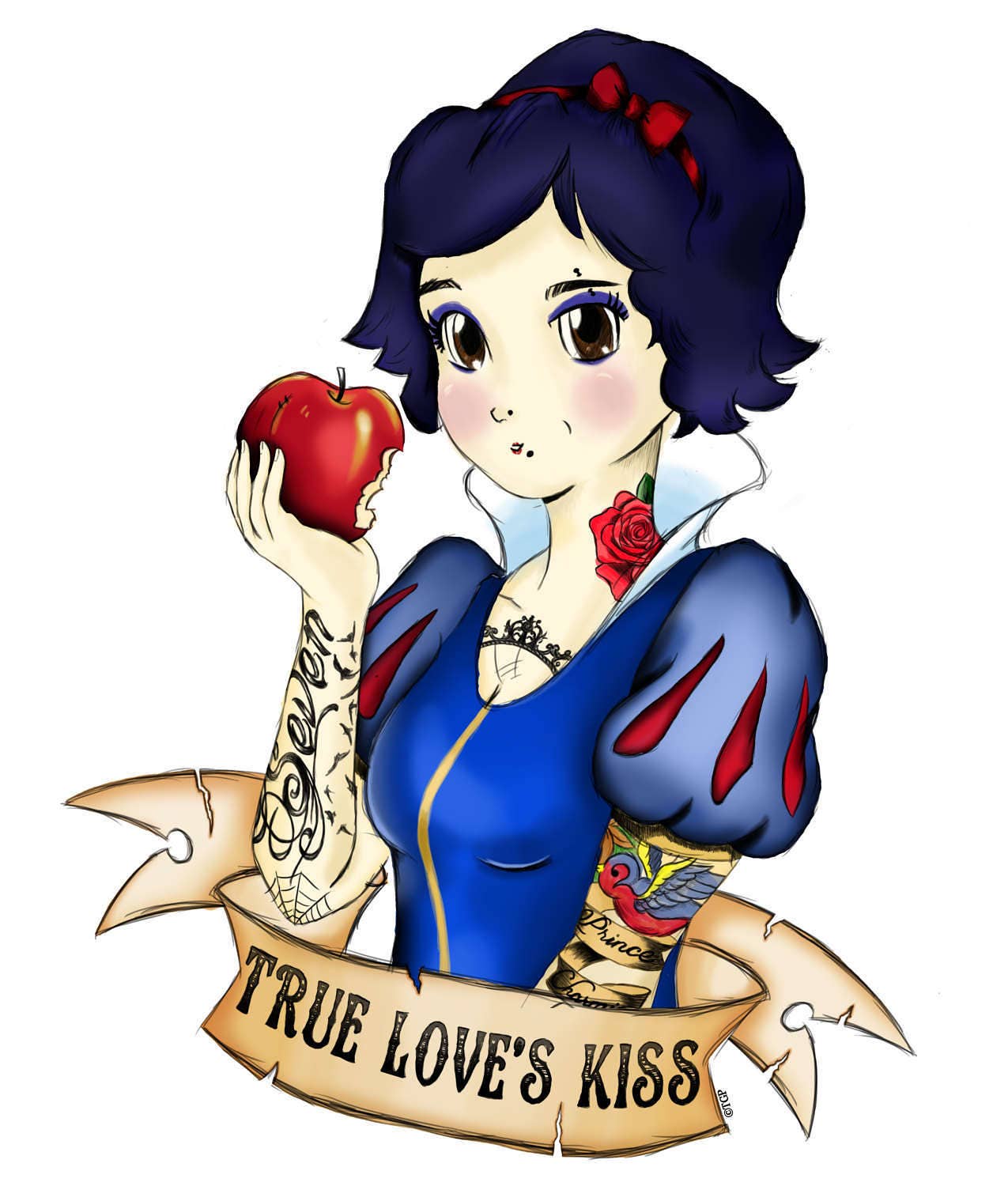 Punk Princess Snow White Etsy