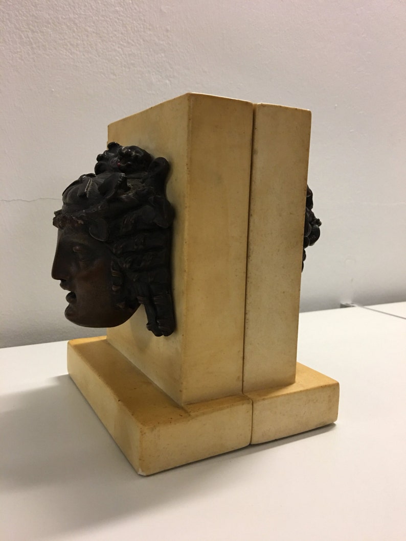 Bronze Head Bookends image 1