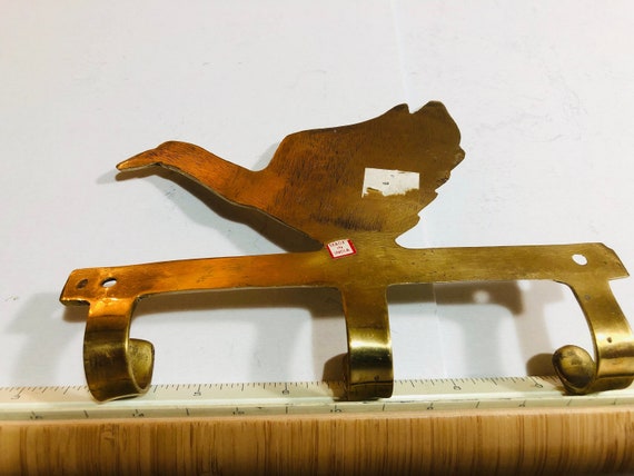 Limkin/Wild Bird, Triple Hook Brass Wall Hanger
