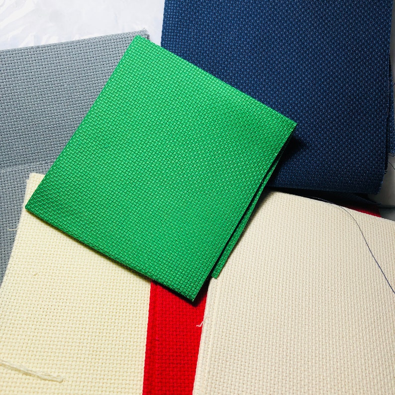 AIDA 14 Count Colored Fabric Lot NCN19 Voir détails Etsy