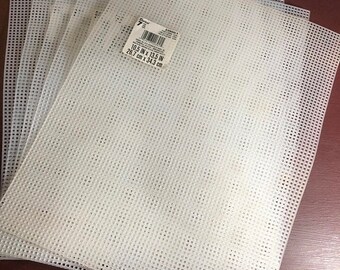 SUMMERSALE Darice, Perforated Plastic, Clear Mesh, 7 Count, 10.5 by 13.5 inch, 5 pack