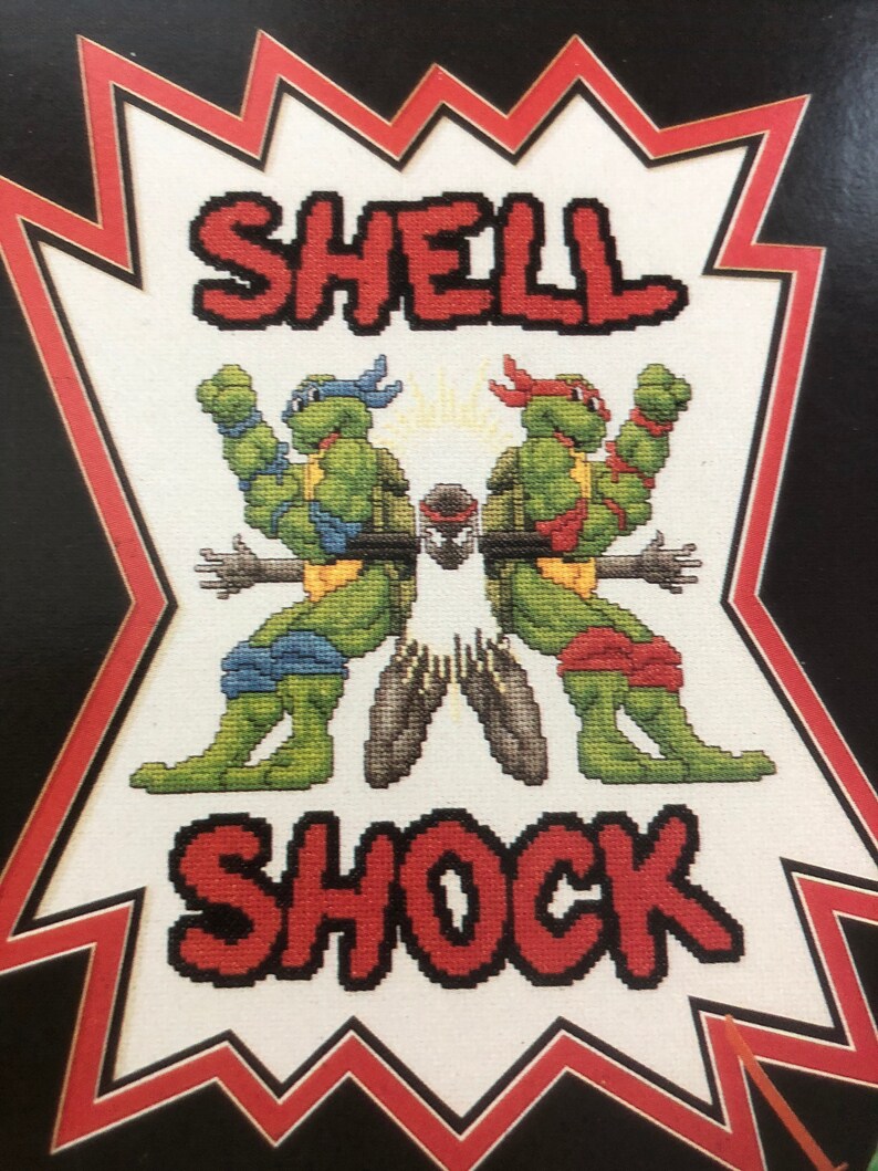 Teenage Mutant Ninja Turtles Counted Cross Stitch Patterns Set of 5 Including...See Description for details*