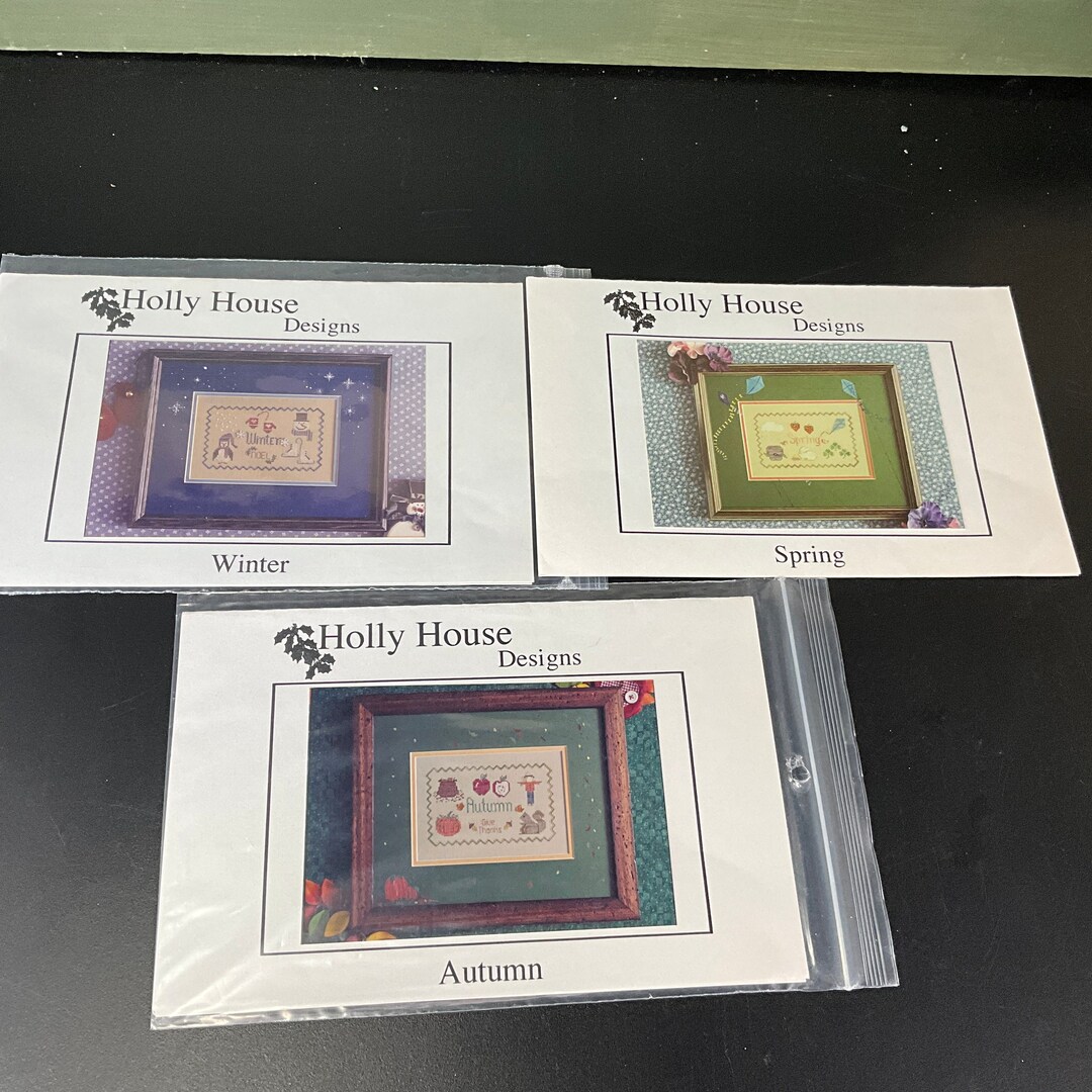 Holly House Designs Choice Winter Spring or Autumn See Etsy