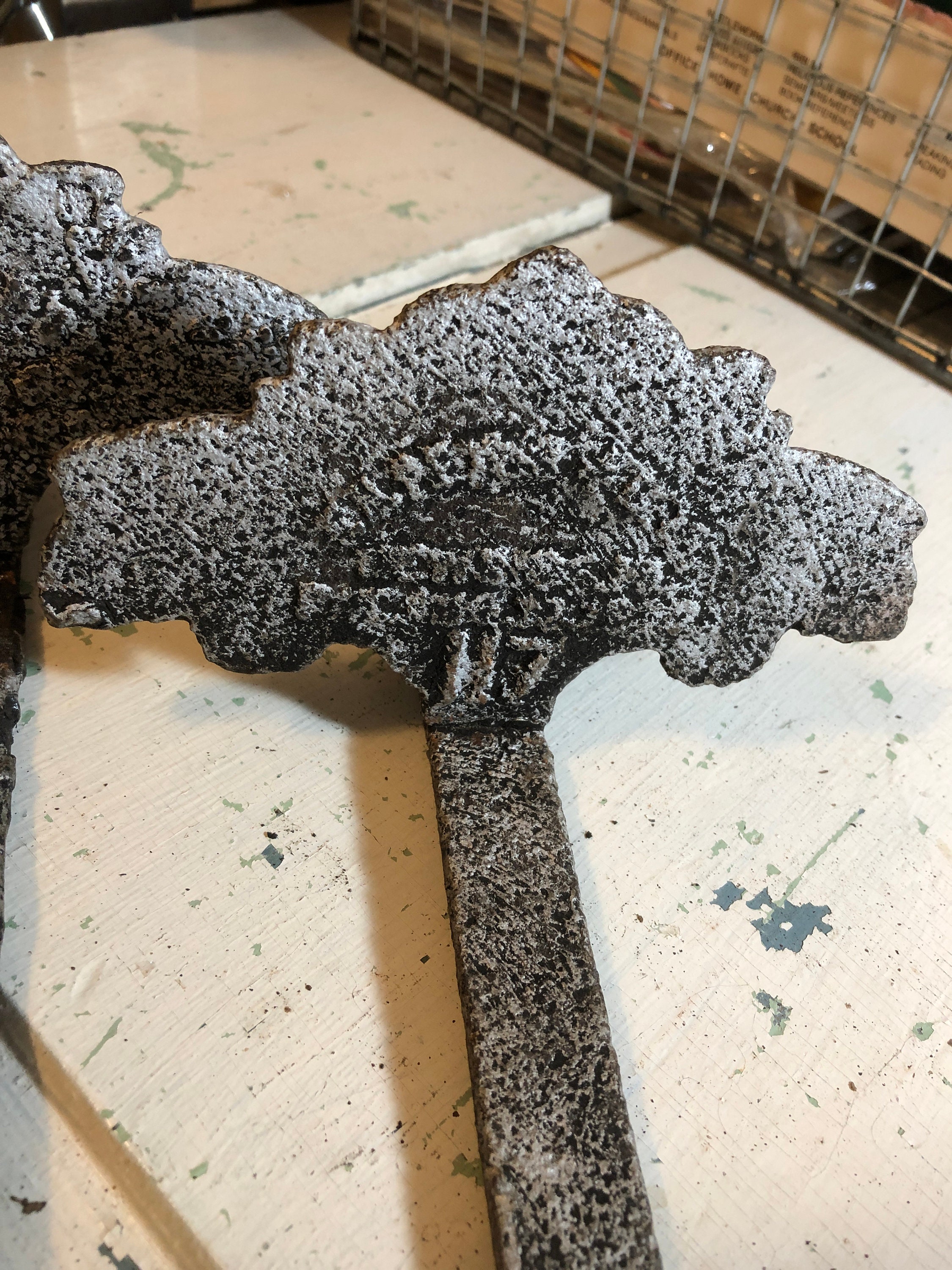 Antique Cast Iron Metal Snowbirds Set of 2 Ice Roof Guards Etsy