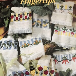 Ulotka Leisure Arts Garden Goodness Fingertip 2619 Wzór do haftu krzyżykowego Vintage