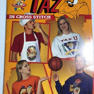 Leisure Arts, TAZ, Vintage 1995, Ulotka 2785, haft krzyżykowy, książka wzorów