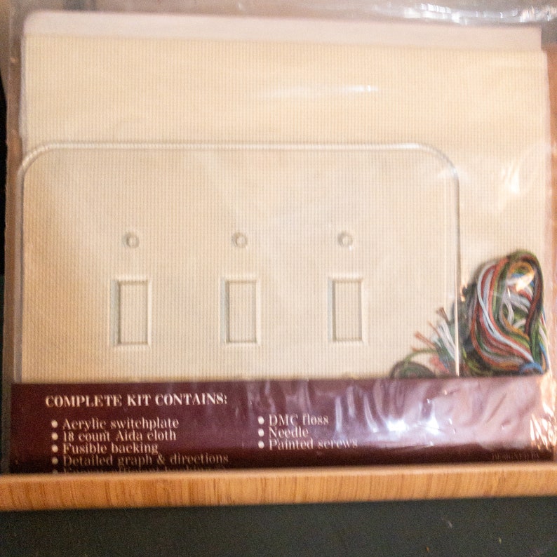 Fond Memories Acrylic Switch Plate Cross Stitch Kit* Triple Ducks