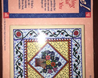 The Reader's Digest Association Inc. Basket 1045255, Vintage 1996, Collectible Advertising ceramic tile