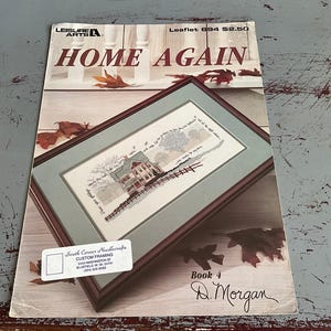 Leisure Arts Home Again Leaflet 694 counted cross stitch chart