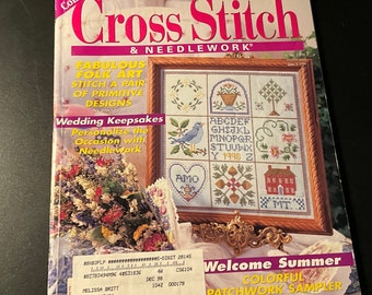 Better Homes and Gardens Cross Stitch & Needlework 2 issues June 1997 and 1998 Wedding editions vintage cross stitch magazines