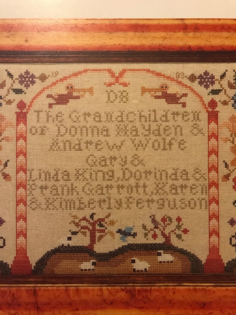 Personal Sampler by Mary Beale Vintage Counted Cross Stitch - Etsy