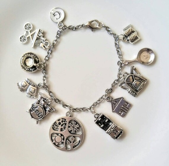 Gilmore Girls mom and daughter friends charm bracelet bangle