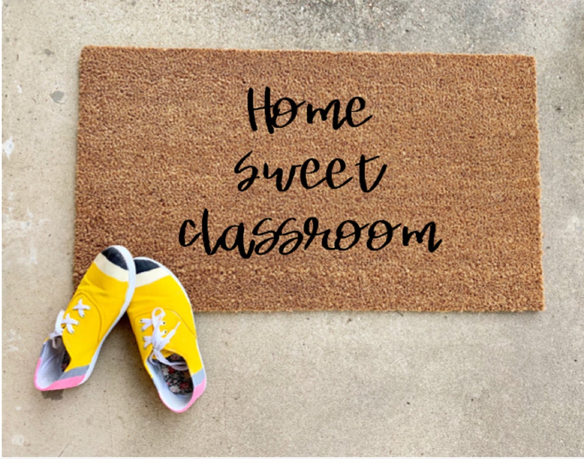 Back to School Door Mat Teacher Door Mat Gifts for Teachers Etsy