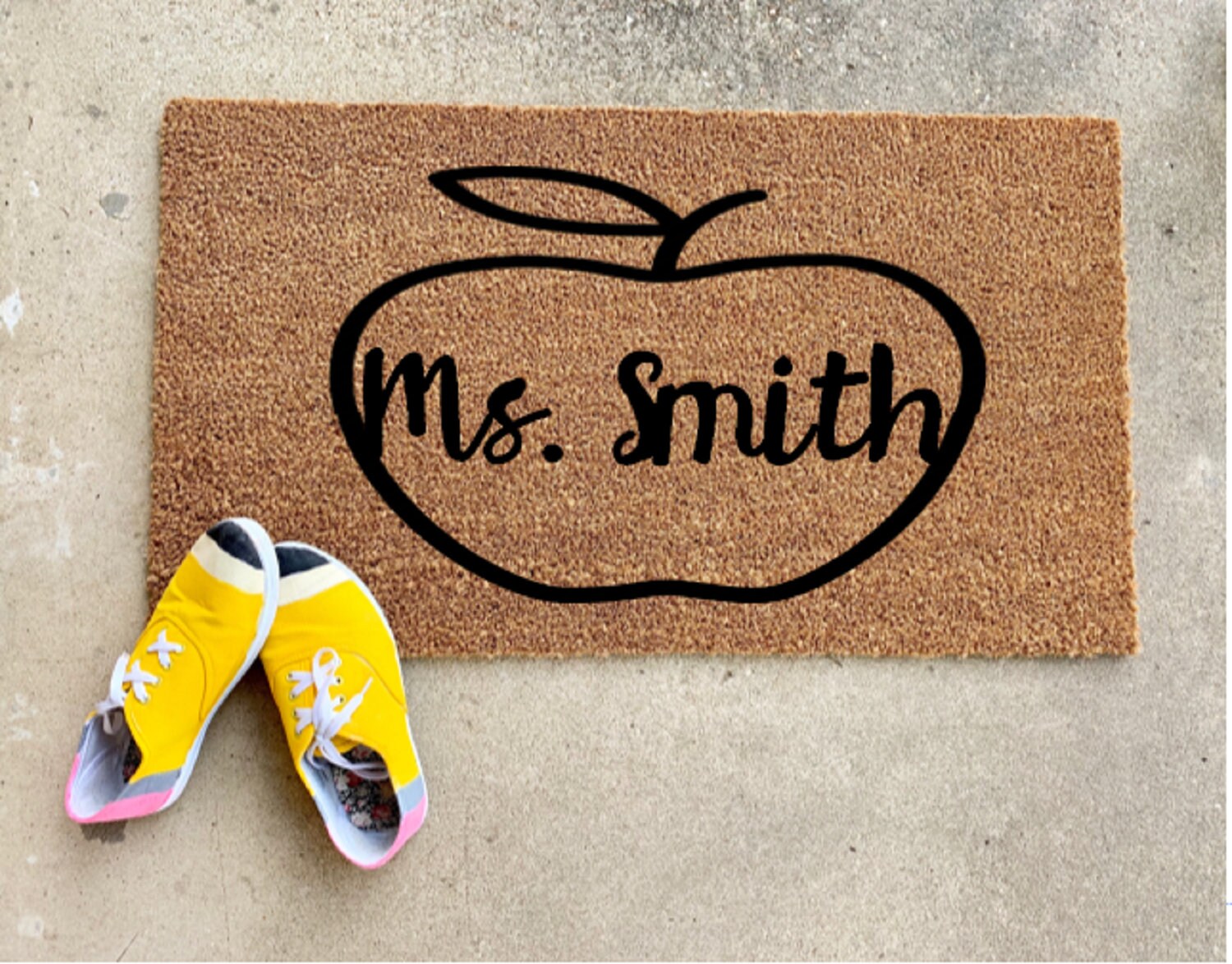 Back To School Door Mat Teacher Door Mat Gifts for Teachers Etsy