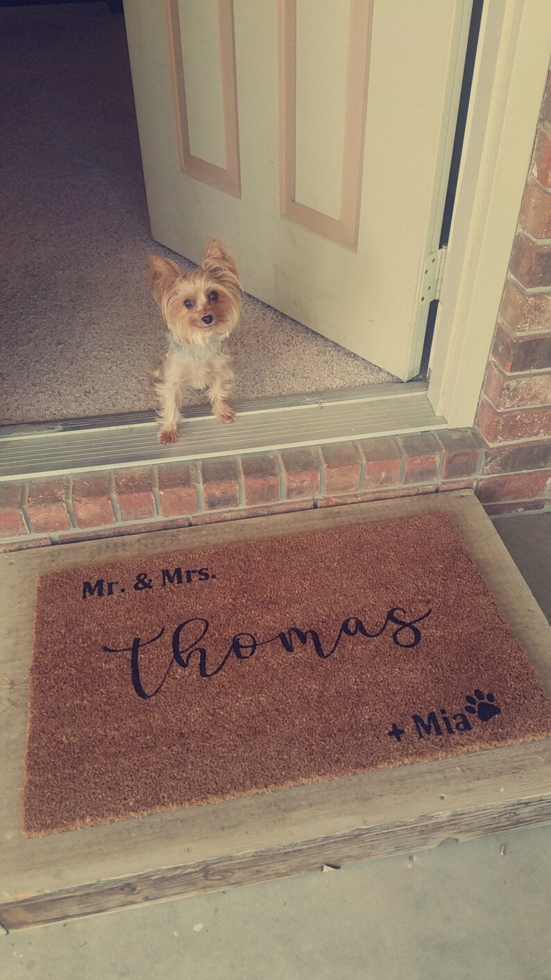 Mr. and Mrs. Mat Large Custom Mat Wedding Etsy