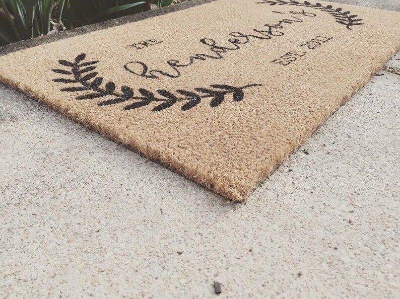 Our Cabin Home Door Mat Cabin Life Door Mat Personalized ...