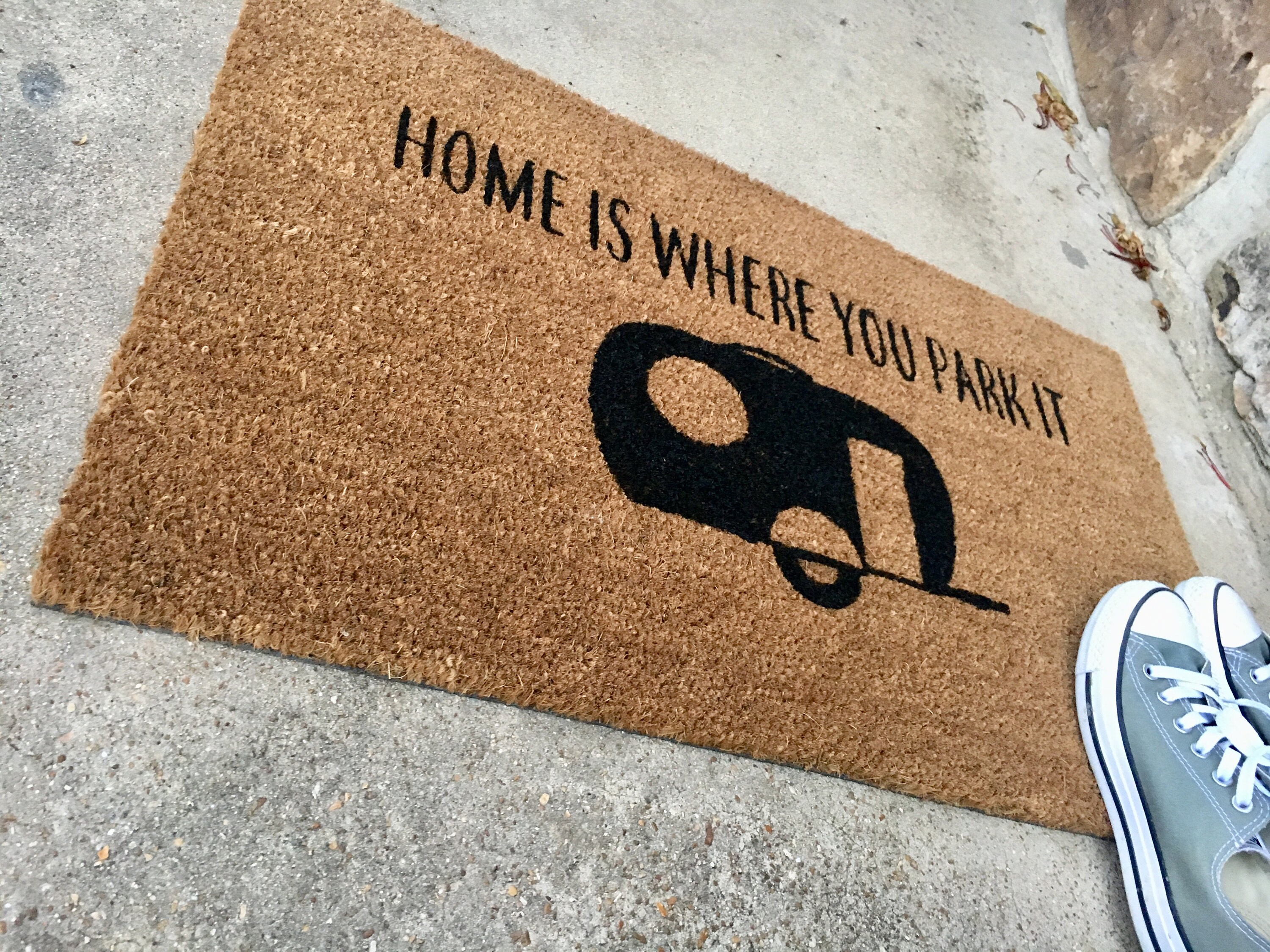 Home is Where You Park It Door Mat Camping Door Mat RV Door Etsy