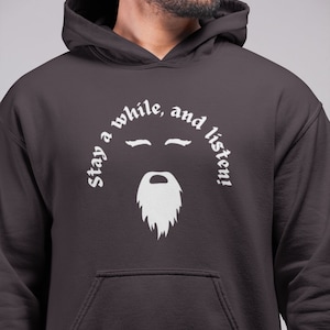 Stay a While, and Listen! Deckard Cain Diablo inspired hoodie
