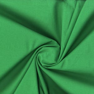 Lightweight cotton voile with a soft, semi-sheer weave ideal for delicate and airy designs KELLY GREEN