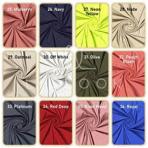 LitLook DTY Double Brushed Knit Fabric by the Yard - 4-Way Stretch Polyester Spandex Fabric for Leggings, Dresses, Yoga Wear, Pajamas & More afbeelding 6