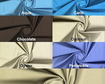 Heavy Cotton Sateen Fabric: Two-Way Stretch, 225 GSM