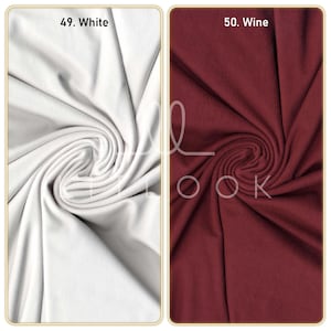 LitLook DTY Double Brushed Knit Fabric by the Yard - 4-Way Stretch Polyester Spandex Fabric for Leggings, Dresses, Yoga Wear, Pajamas & More afbeelding 8