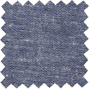 Fine woven surface with delicate heather effect, combining traditional chambray charm with flexible comfort INDIGO/WHITE