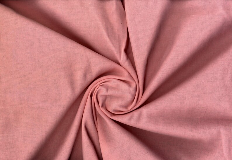 Lightweight cotton voile with a soft, semi-sheer weave ideal for delicate and airy designs CORAL BLUSH