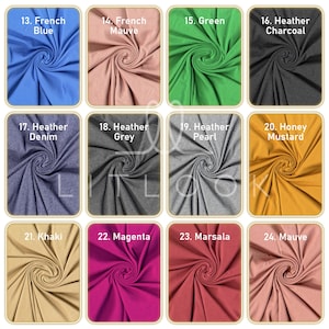 LitLook DTY Double Brushed Knit Fabric by the Yard - 4-Way Stretch Polyester Spandex Fabric for Leggings, Dresses, Yoga Wear, Pajamas & More afbeelding 5