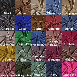 Satin Royal Knit Fabric by the Yard - Stretchy Satin Prom Dress Fabric, Shiny Apparel Fabric for Sewing, Evening Wear, Costumes, Home Decor