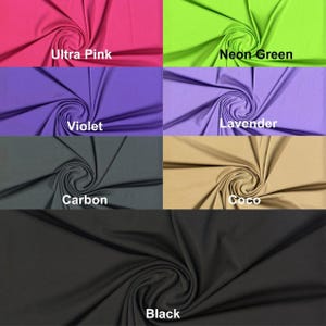 Power Skin Performance Stretch, Nylon Spandex 4-WAY Fabric for Yoga, Leggings, Swimwear, Apparel Sewing