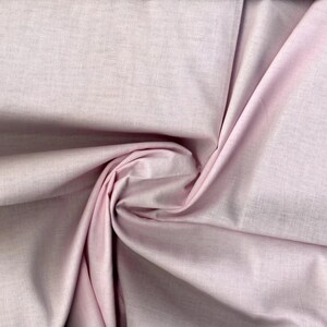 Lightweight cotton lawn with smooth weave, semi-sheer drape, perfect for dresses, quilts, and blouses BABY PINK
