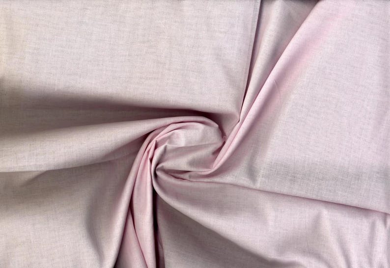 Lightweight cotton lawn with smooth weave, semi-sheer drape, perfect for dresses, quilts, and blouses BABY PINK