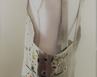 St. Patrick's Day Women's Linen Apron Crossback
