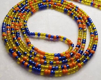 Waist beads, belly chain, body jewelry, beads, necklace, layered choker, beaded necklace, anklet, African jewelry, made in Ghana, handmade