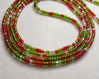 Waist beads, belly chain, body jewelry, beads, necklace, layered choker, beaded necklace, anklet, African jewelry, made in Ghana, handmade