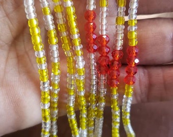 Waist beads, belly chain, body jewelry, beads