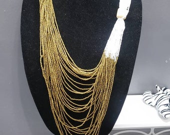 Beaded Necklace, Statement Necklace, African jewelry, made in Kenya