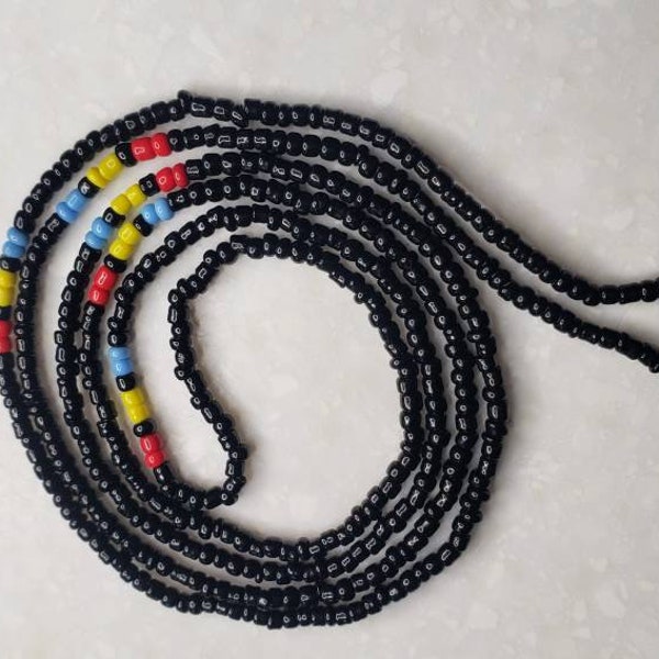 Perles à la taille, chaîne de ventre, bijoux de corps, perles, collier, tour de cou en couches, collier de perles, bracelet de cheville, bijoux africains, fabriqué au Ghana, fait main