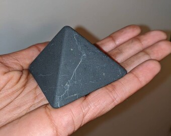 Shungite Pyramid, Yoga, Meditation, EMF Protection, Pyramid