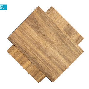 Sucupira wood veneer sheets, 30x21cm, 2 sheets, grade AA [CS1SUC2X2] / wood veneer leaf / wood veneer sample / marquetry veneer